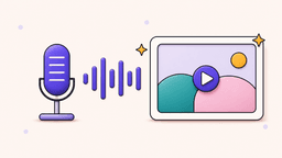 AI voiceover narration paired with illustrated video scenes