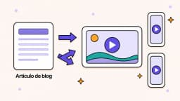 Un artículo de blog convertido en un video largo y varios clips breves