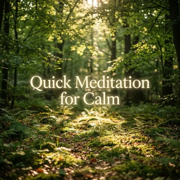 Guided meditation track with illustrations