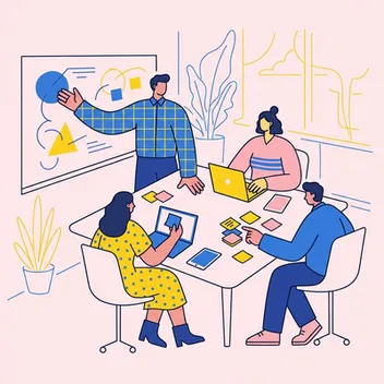 Playful Corporate Memphis